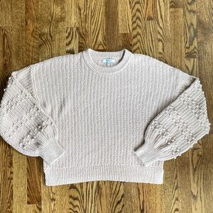 Light pink Madewell Bobble pullover sweater, size L. Excellent, barely worn cond